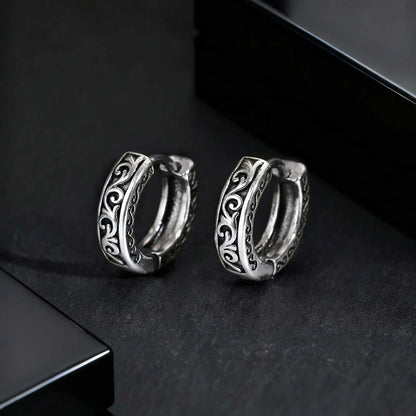 Punk Stainless Steel Hoop Earrings