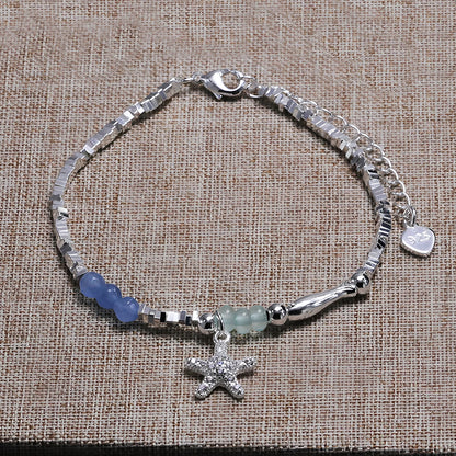 925 Sterling Silver Zircon Love Heart Bracelet