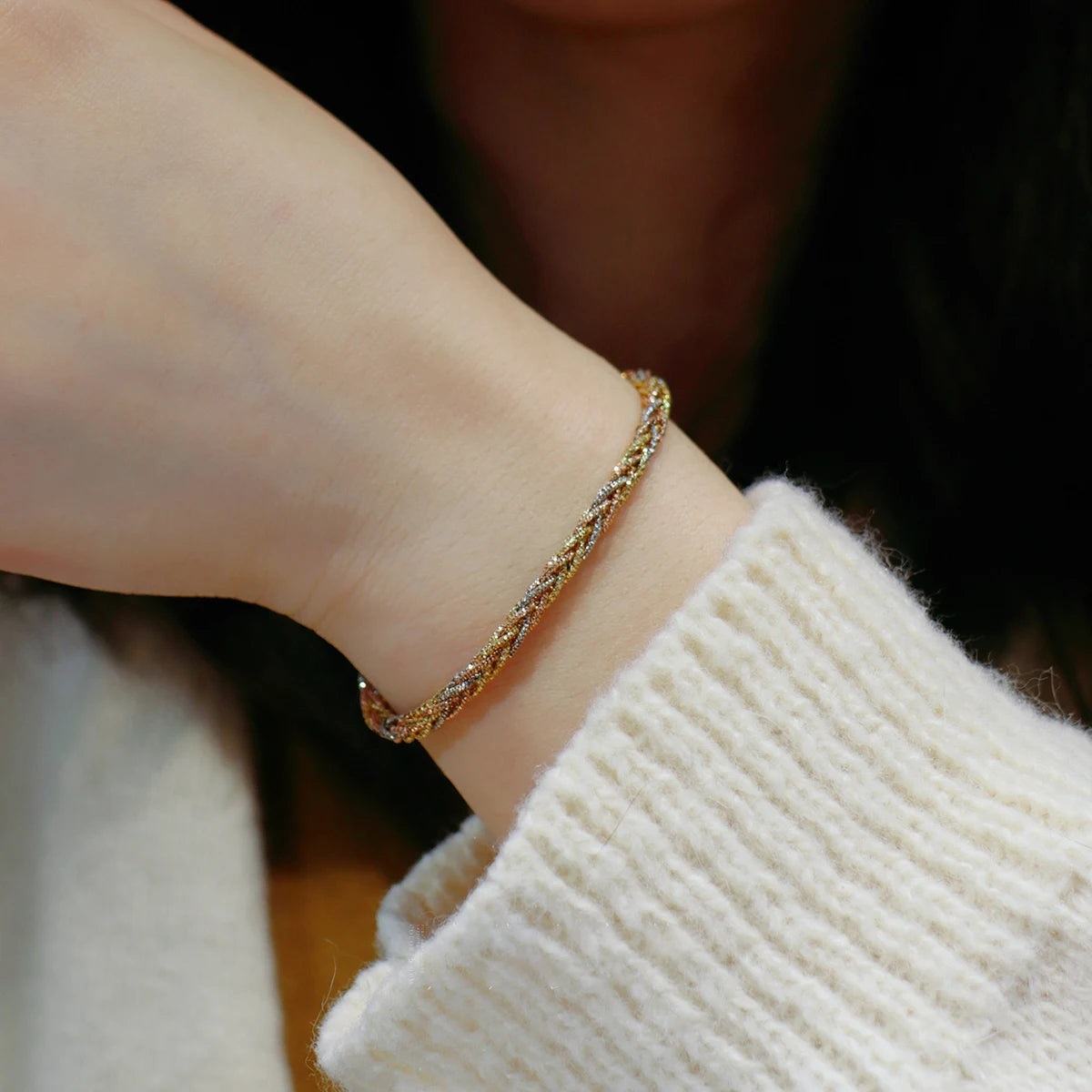 S925 Italian Style Woven Chain Bracelet