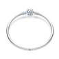 925 Sterling Silver Golden Four-Leaf Clover Snake Chain Bracelet