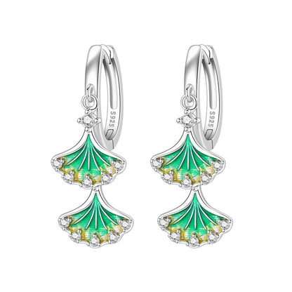 Original S925 Blue Iris Flower Earrings