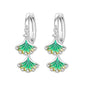 Original S925 Blue Iris Flower Earrings