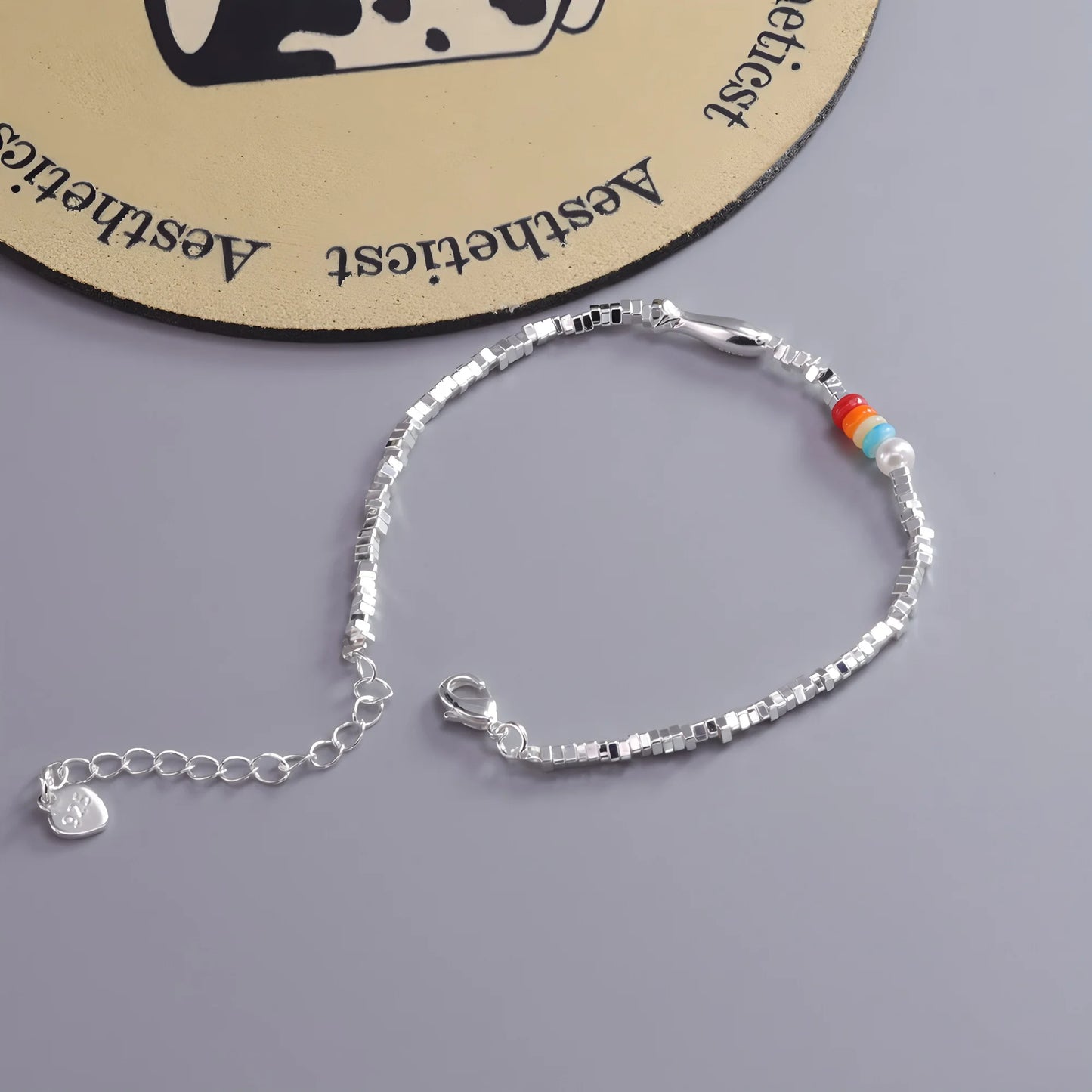 925 Sterling Silver Zircon Love Heart Bracelet