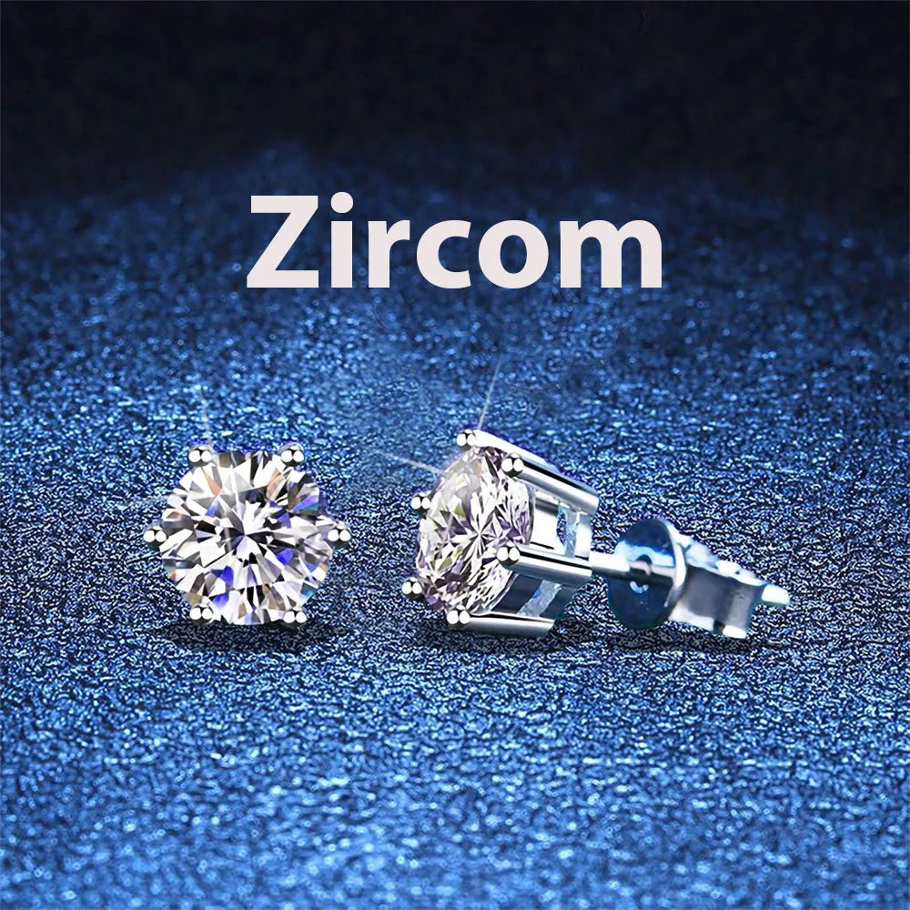 Lab Grown Diamond Ear Studs 925 Sterling Silver