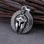 Spartan Warrior Mask Necklace