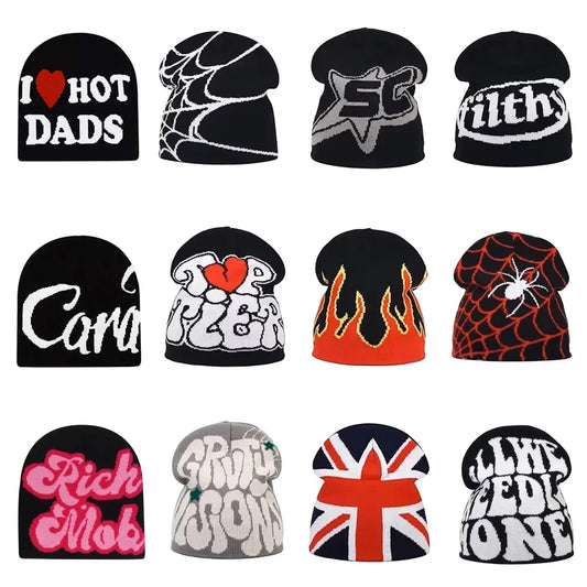Fashion Letter Beanie Cargo Cap