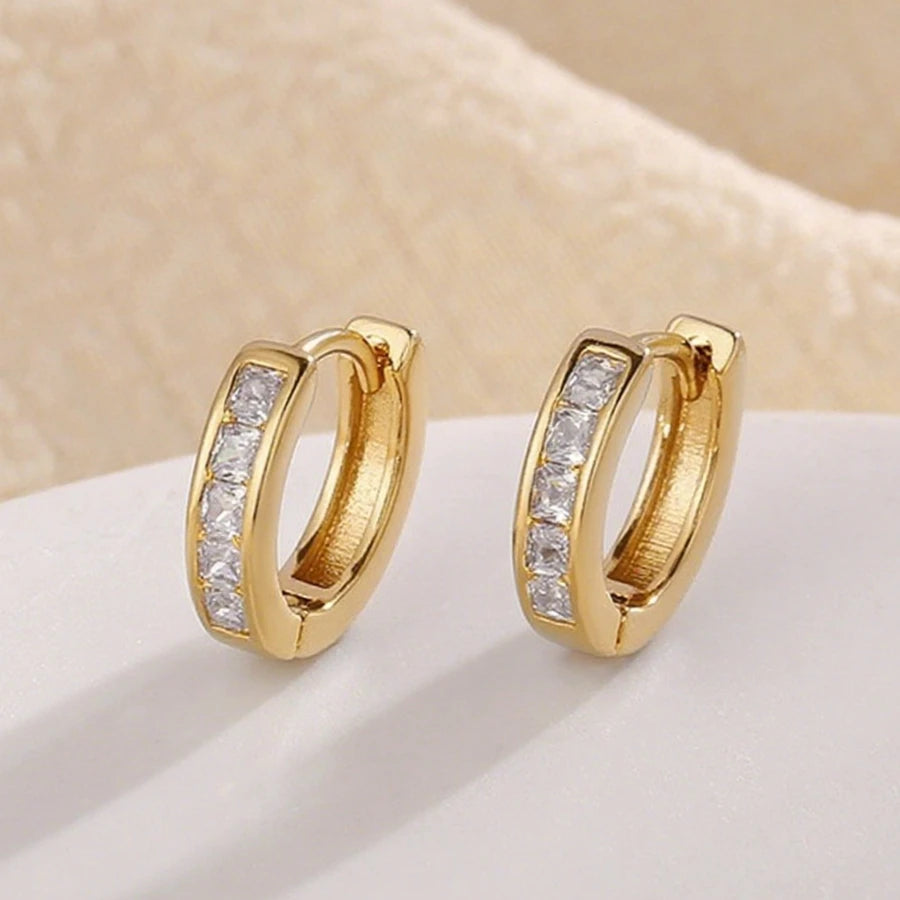 925 Sterling Silver Dazzling CZ Stone Earrings