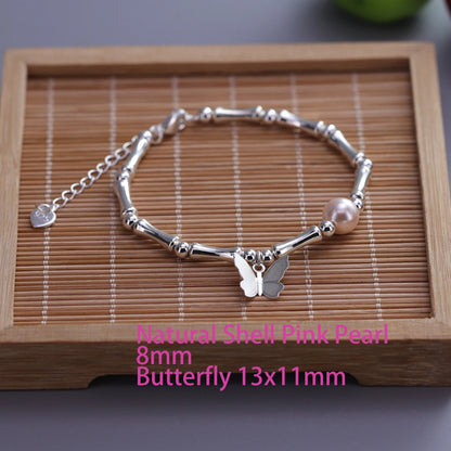 925 Sterling Silver Zircon Love Heart Bracelet