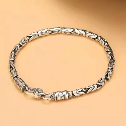925 Sterling silver retro style bracelet