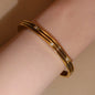 Checkered Design Crystal Bangle