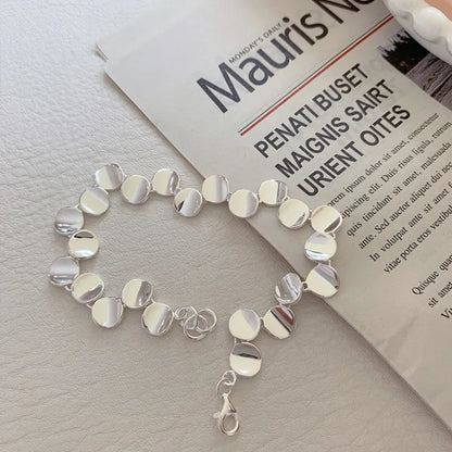 S925 Beaded Geometric Bracelet