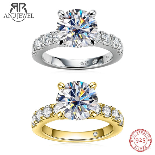 4.3ct D Color Moissanite Rings