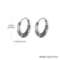 Vintage Totem Hoop Earrings
