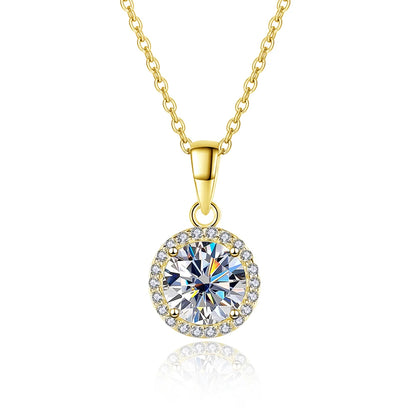 GRA Certified 1 CT Moissanite Necklaces