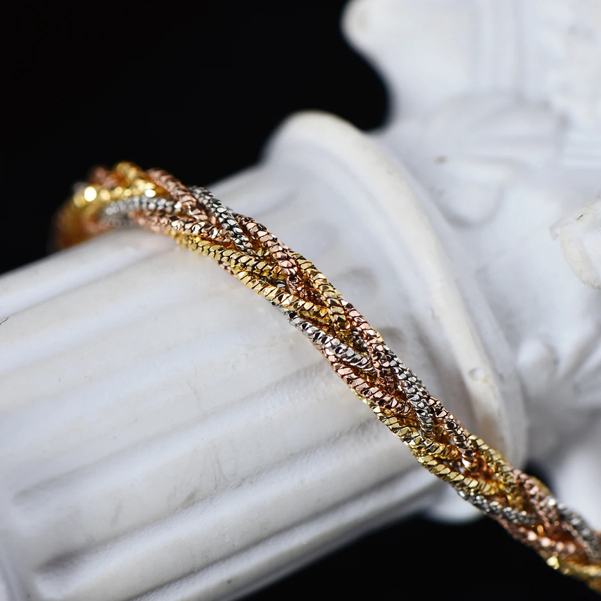 S925 Italian Style Woven Chain Bracelet