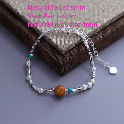 925 Sterling Silver Zircon Love Heart Bracelet