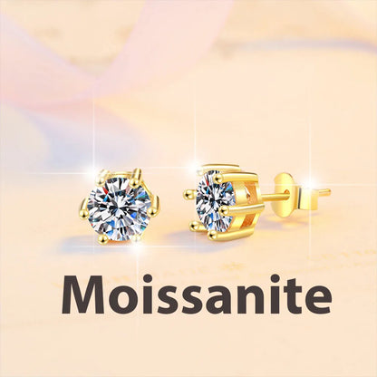 Lab Grown Diamond Ear Studs 925 Sterling Silver