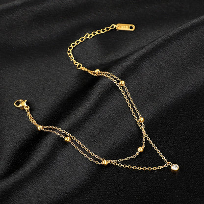Stainless Steel Anklet 18K Gold-plated