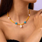 Natural Seashell Beaded Necklace