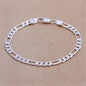 925 Sterling Silver Exquisite Solid Chain Bracelet
