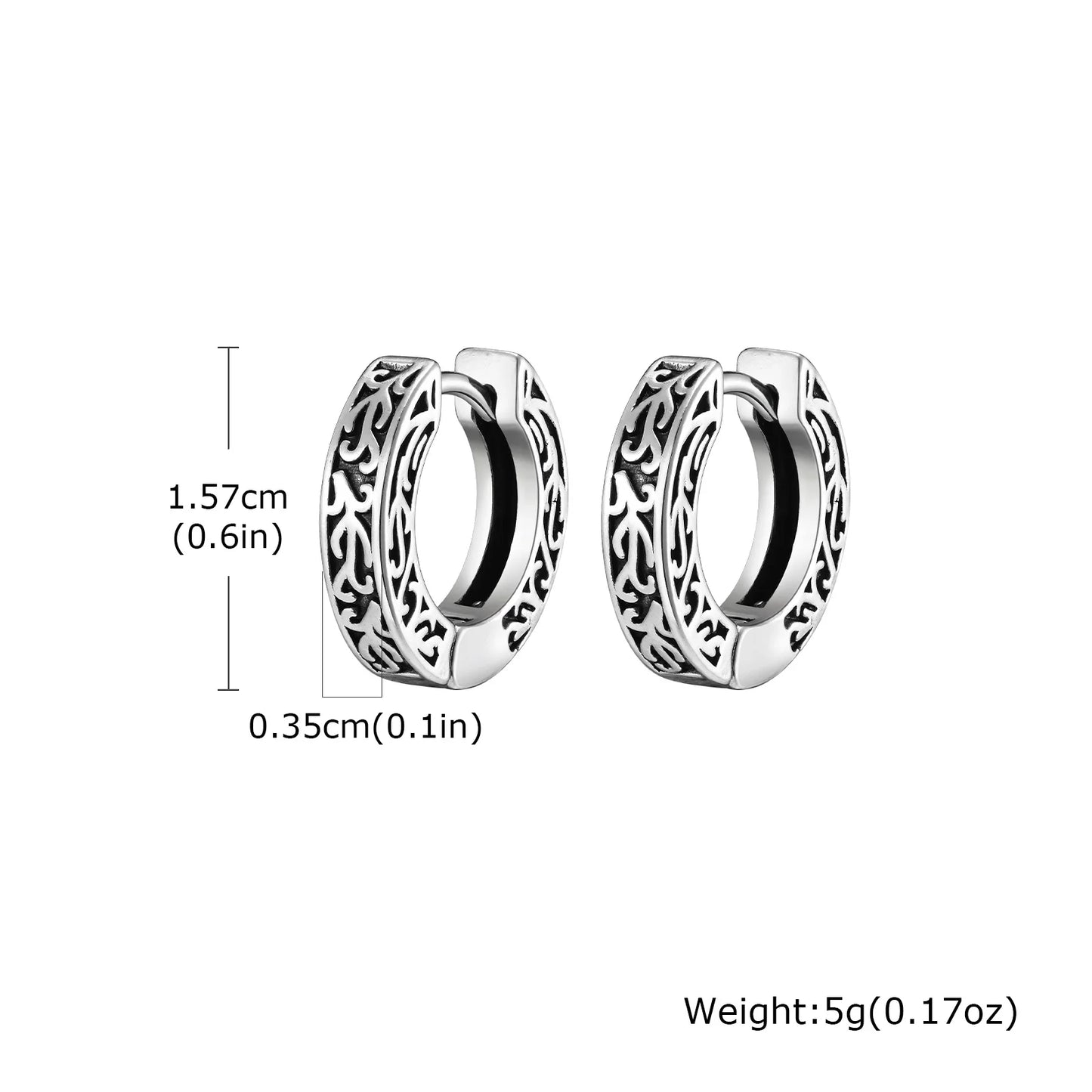 Retrol Hoop Earrings