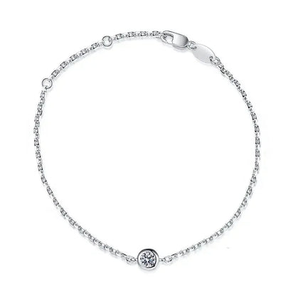 S925 Real 1 Carat Moissanite Anklet