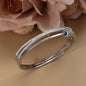 Crystal Cutout Knot Stainless Steel Gold Colour Charm Bracelet