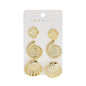6pcs/Set Trendy Shell Starfish Stud Earrings