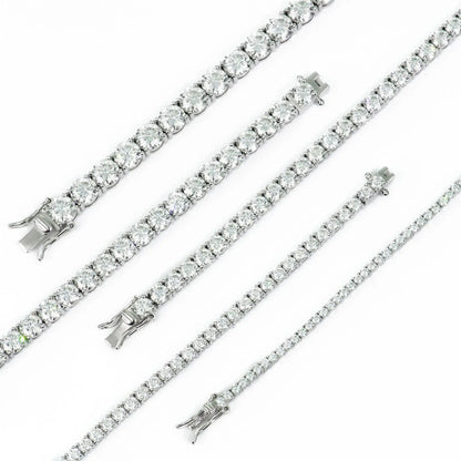 GRA Moissanite Tennis Necklace