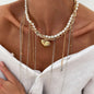 Natural Seashell Beaded Necklace