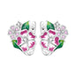 Original S925 Blue Iris Flower Earrings