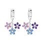 Original S925 Blue Iris Flower Earrings