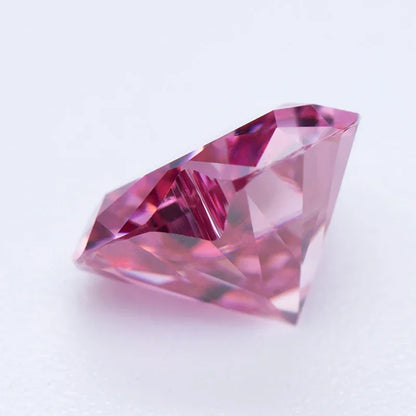 Moissanite Stone Heart Shape Pink Color VVS1 With Certificate