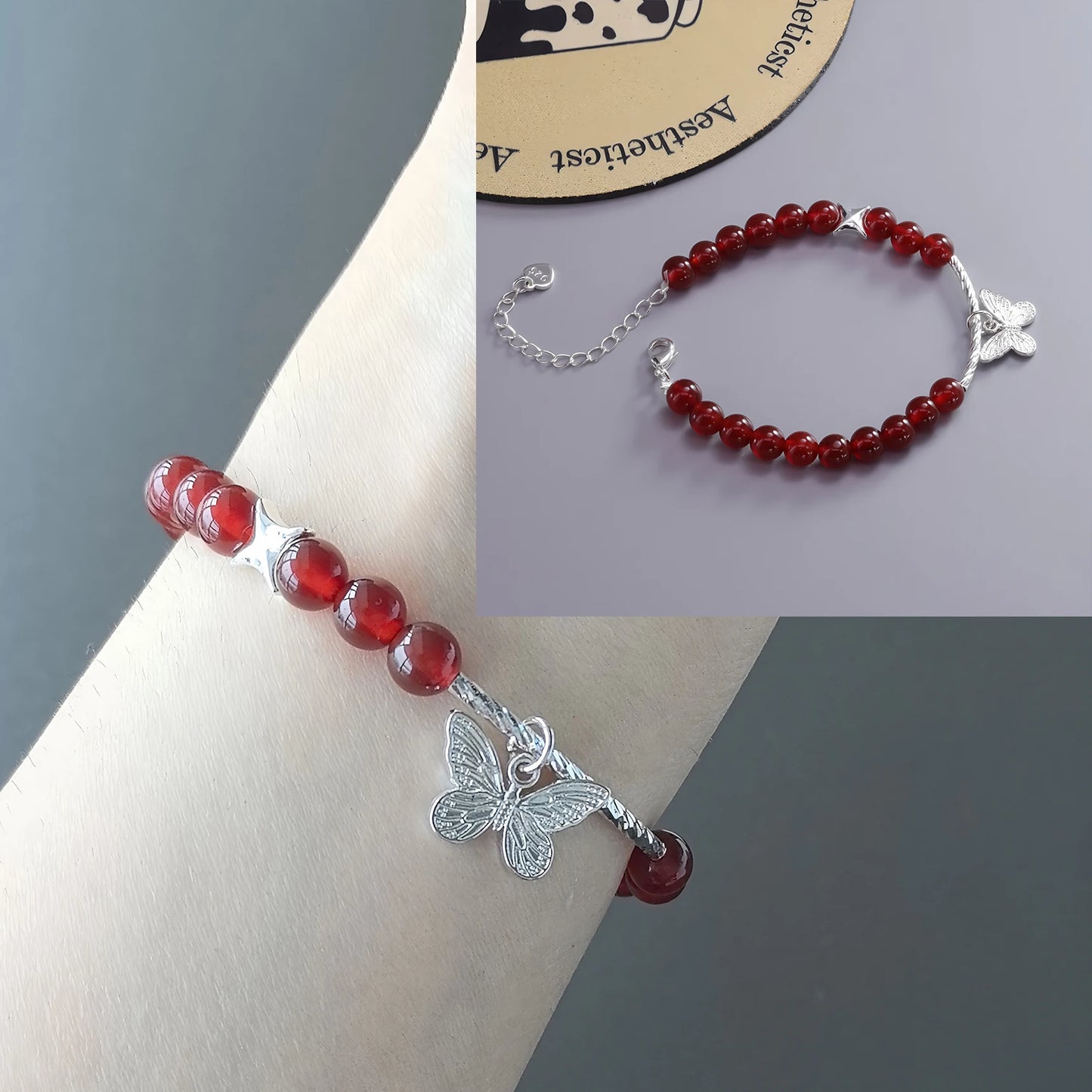 925 Sterling Silver Zircon Love Heart Bracelet