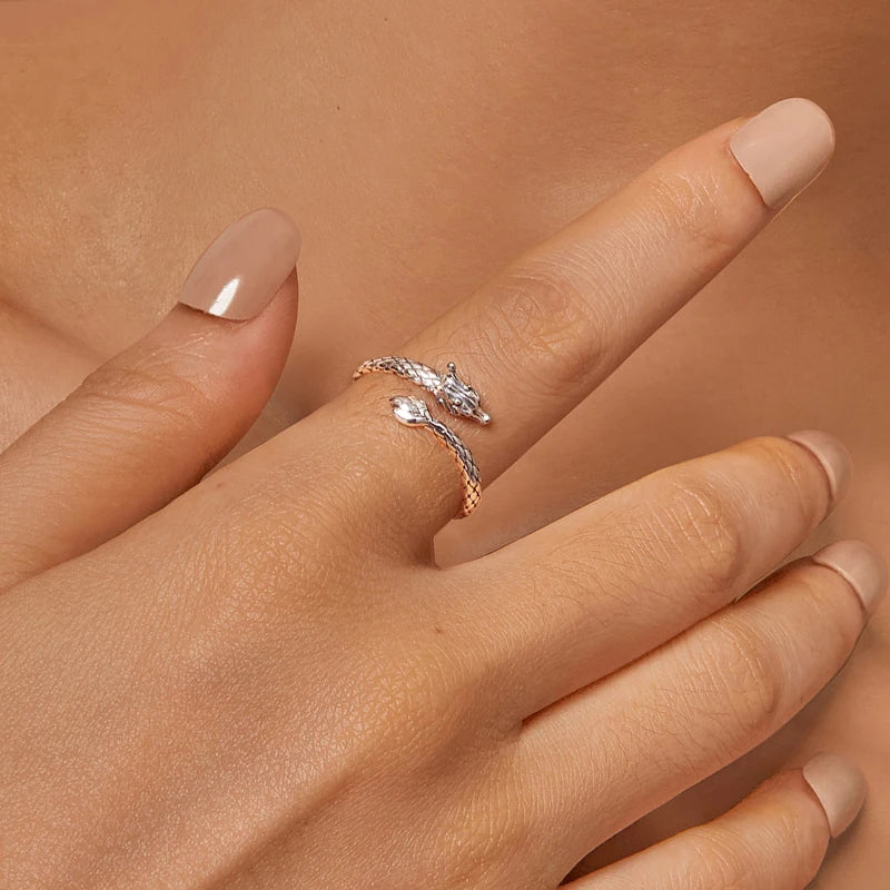 S925 Dragon Opening Ring