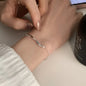 925 Sterling Silver Zircon Love Heart Bracelet
