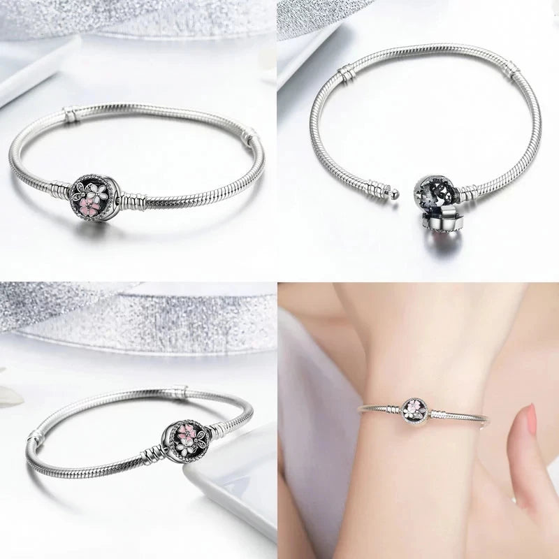 S925 Heart Link Bracelet