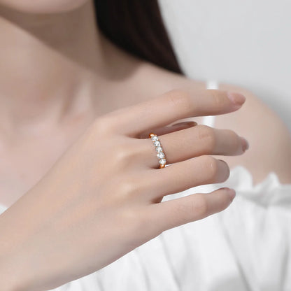 5pcs Moissanite Diamond Ring