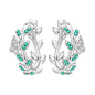 Original S925 Blue Iris Flower Earrings