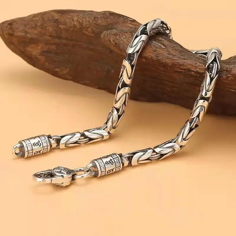 925 Sterling silver retro style bracelet