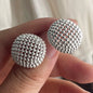 S925 Vintage Round Hollow Earring
