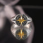 925 Sterling Silver Vintage North Star Ring