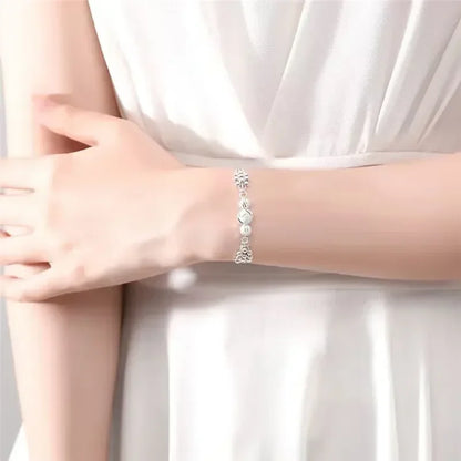 Fine 925 Sterling Silver Lucky Beads Bracelet