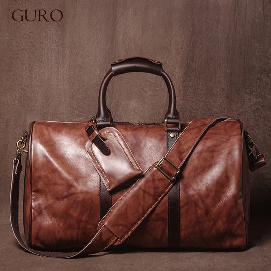 High Quality Genuine Leather Travel Bag