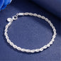 925 Sterling Silver Exquisite Solid Chain Bracelet