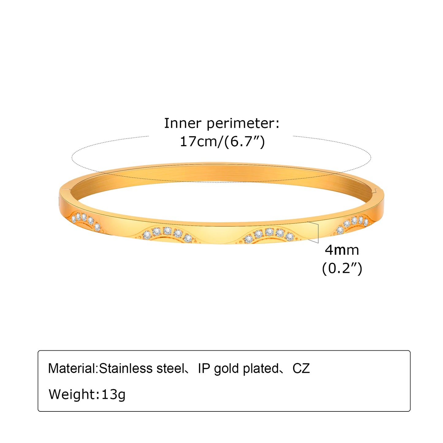 18K Gold Plated Love Friendship Bracelet