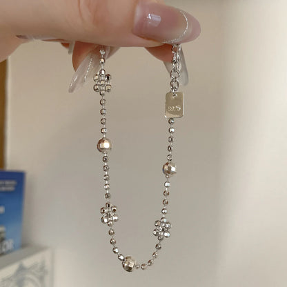 S925 Beaded Geometric Bracelet