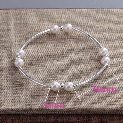 925 Sterling Silver Zircon Love Heart Bracelet