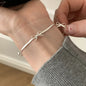 925 Sterling Silver Zircon Love Heart Bracelet