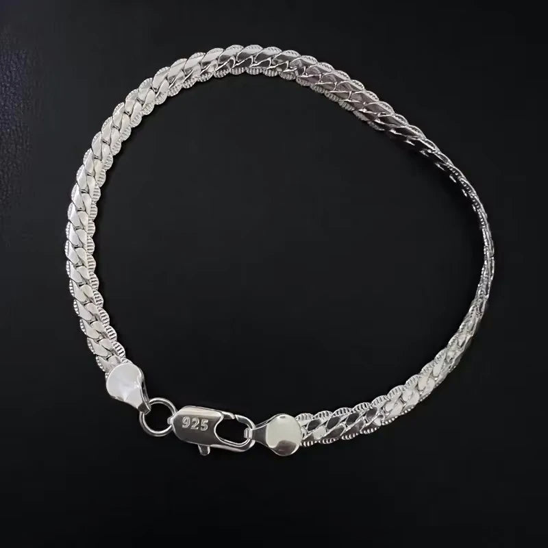 The Everyday Essential: Sterling Silver Flat Link Bracelet